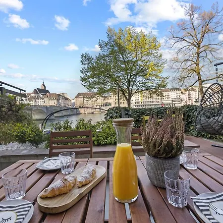 Daire True - Zentral I Terrasse Mit Rheinblick Basel